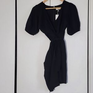 Billy J Black Wrap Dress